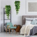 Ver imagem 2 de Kit com 2 Plantas Folhagem de Heras 65cm Verde Artificial