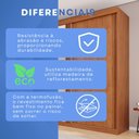 Ver imagem 7 de Guarda-Roupas 3 Portas 6 Gavetas com Espelho Dinamarca Marrom/Cinamomo