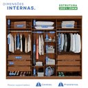 Ver mais imagens de Guarda-Roupas 3 Portas 6 Gavetas com Espelho Dinamarca Marrom/Cinamomo