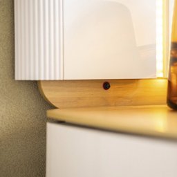 Rack Com Painel para Tv até 75 Polegadas com Led Santorini - 8