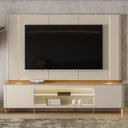 Ver imagem 2 de Rack com Painel para TV até 75 Polegadas com LED MDF 239CMX200CM Santorini Branco