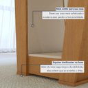 Ver imagem 6 de Mesa de Jantar Retangular 4 Lugares Tampo com Vidro 120cm Apogeu Bege Amêndoa Clean/Off White