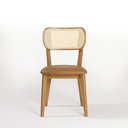 Ver imagem 5 de Cadeira de Madeira Esmeralda Tela no Encosto Couro Sintético