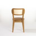 Ver imagem 6 de Cadeira de Madeira Esmeralda Tela no Encosto Couro Sintético