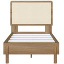 Ver imagem 6 de Cama Solteiro Moss sem Porta sem Gavetas MDP 88cm Café Lyam Decor