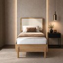 Ver imagem 5 de Cama Solteiro Moss sem Porta sem Gavetas MDP 88cm Café Lyam Decor