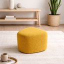 Ver imagem 1 de Puff Orgânico 80cmx42cm Linho Ana Amarelo