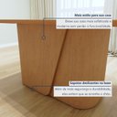 Ver mais imagens de Mesa de Jantar Retangular 6 Lugares Tampo MDF 170cm Luar Marrom Amêndoa Clean