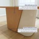 Ver mais imagens de Mesa de Jantar Retangular 6 Lugares Tampo MDF 170cm Luar Bege Amêndoa Clean/Off White