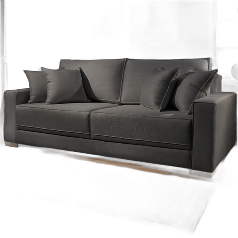 Sofá Milano Veludo 2,2m:preto
