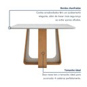 Ver imagem 6 de Mesa de Jantar Retangular 120cm Tampo com Vidro Sintonia