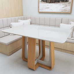 Mesa de Jantar Retangular 120cm Tampo com Vidro Sintonia - 13
