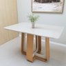 Mesa de Jantar Retangular 120cm Tampo com Vidro Sintonia - 14