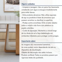 Mesa de Jantar Retangular 120cm Tampo com Vidro Sintonia - 11