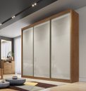 Ver imagem 2 de Guarda Roupa Casal 3 Portas 6 Gavetas - Londres-cumaru/fendi - Móveis Novo Horizonte