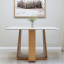 Ver imagem 1 de Mesa de Jantar Retangular 120cm com Tampo em Mdf Sintonia