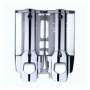 Ver imagem 3 de Dispenser Duplo Gel Shampoo Sabonete Liquido Alcool Shopping Hotel