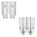 Ver imagem 2 de Dispenser Duplo Gel Shampoo Sabonete Liquido Alcool Shopping Hotel