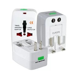 Adaptador Viagem Tomada Universal Uk Usa Europa Asia - 1