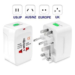 Adaptador Viagem Tomada Universal Uk Usa Europa Asia - 2