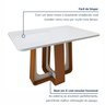 Mesa de Jantar Retangular 120cm Maxi Tampo com Vidro Sintonia - 6