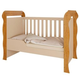 Quarto de Bebê Ariel 4 Portas com Berço Americano Mirelle Off White Bétula com Colchão Gazin –caroli - 3