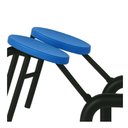 Ver imagem 6 de Mesa para Refeitório Escamoteável 10 Lugares MDP Branco de 25 mm - Assento Azul - 50901