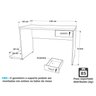 Mesa para Computador Gamer 1 Gaveta 120x60 Cm - 4