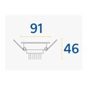 Ver imagem 2 de Spot de Led Blumenau MR16 Redondo 6W Bivolt 3000K Luz Amarela