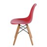 Cadeira Infantil Eames Polipropileno Vermelho com Base Madeira - 40605 - 3