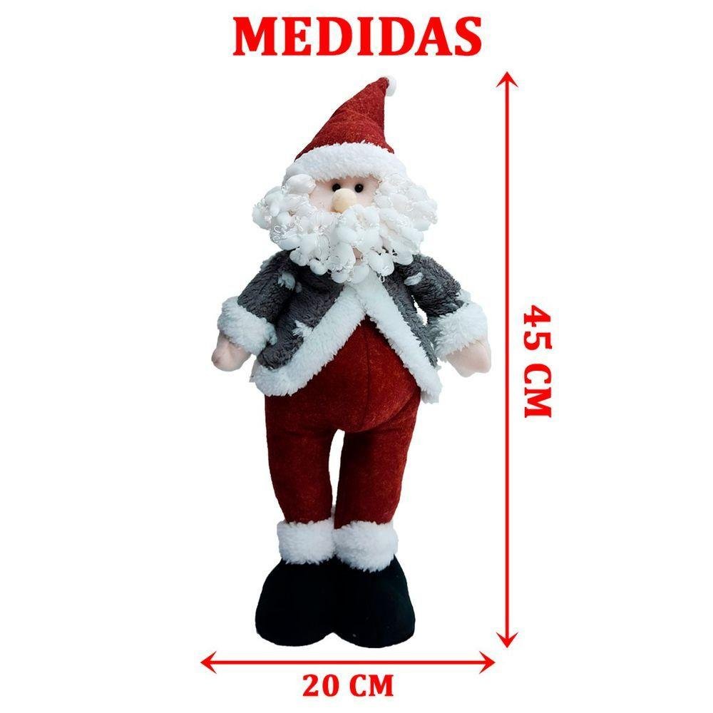 Boneco Natalino Enfeite Decorativo de Natal Papai Noel 45cm - 2