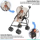 Ver imagem 2 de Carrinho De Bebê Passeio 6M a 15kg Guarda-Chuva Reversível Reclinável Campora Girafa Galzerano - Gir