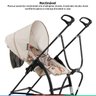 Carrinho De Bebê Passeio 6M a 15kg Guarda-Chuva Reversível Reclinável Campora Girafa Galzerano - Gir - 3