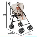 Ver imagem 7 de Carrinho De Bebê Passeio 6M a 15kg Guarda-Chuva Reversível Reclinável Campora Girafa Galzerano - Gir