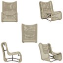 Ver imagem 5 de 4 Poltronas Texas em Alumínio Marrom Corda Náutica Trama Rami