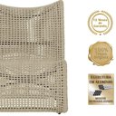 Ver imagem 3 de 4 Poltronas Texas em Alumínio Marrom Corda Náutica Trama Rami