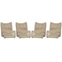 Ver imagem 1 de 4 Poltronas Texas em Alumínio Marrom Corda Náutica Trama Rami