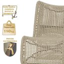 Ver imagem 4 de 4 Poltronas Texas em Alumínio Marrom Corda Náutica Trama Rami