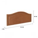 Ver imagem 3 de Cabeceira King Curva Luxo 193x60 Veludo Terracota - Tachas Fumê