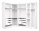 Ver imagem 5 de Guarda-Roupa Modulado de Canto Oblíquo 7 Portas 6 Gavetas 100% MDF Cairo