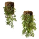 Ver imagem 4 de Kit 2 Samambaias Artificiais Realistas – Pendente Decorativo Silicone Toque Natural