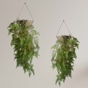 Ver imagem 5 de Kit 2 Samambaias Artificiais Realistas – Pendente Decorativo Silicone Toque Natural