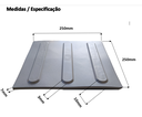Ver imagem 4 de KIT 10 PÇS PISO TÁTIL DIRECIONAL PVC 25X25 ARGAMASSADO AM