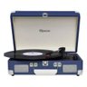 Vitrola Raveo Sonetto Chrome Navy Azul Bluetooth Disco e Usb - 1