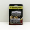 Ver mais imagens de Kit 2 Fechos Travas Tramela Deslizantes de Aço Inoxidável para Porta Armário 6,5cm Fechadura Facil N