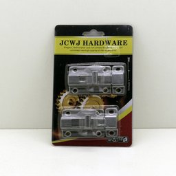 Kit 2 Fechos Travas Tramela Deslizantes de Aço Inoxidável para Porta Armário 6,5cm Fechadura Facil N - 8