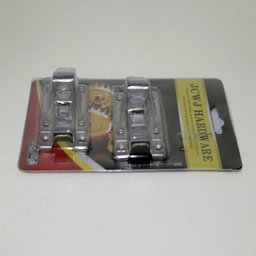 Kit 2 Fechos Travas Tramela Deslizantes de Aço Inoxidável para Porta Armário 6,5cm Fechadura Facil N - 9