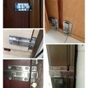 Ver imagem 3 de Kit 2 Fechos Travas Tramela Deslizantes de Aço Inoxidável para Porta Armário 6,5cm Fechadura Facil N