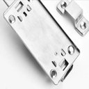 Ver imagem 5 de Kit 2 Fechos Travas Tramela Deslizantes de Aço Inoxidável para Porta Armário 6,5cm Fechadura Facil N