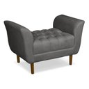 Ver imagem 1 de Recamier Banco Grécia 90 cm Design Versátil para Quarto Cinza